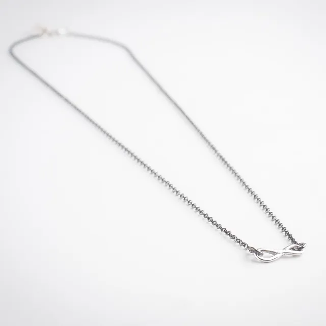 agapi-love-journey-collier-argent-925-rhodium-noir-40-cm image 1
