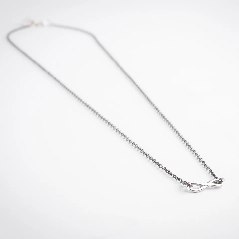 agapi-love-journey-collier-argent-925-rhodium-noir-40-cm image 1