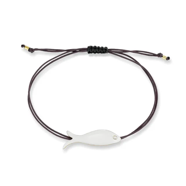 agapi-the-fish-petit-poisson-bracelet-macram-mail-blanc-pierre image 1