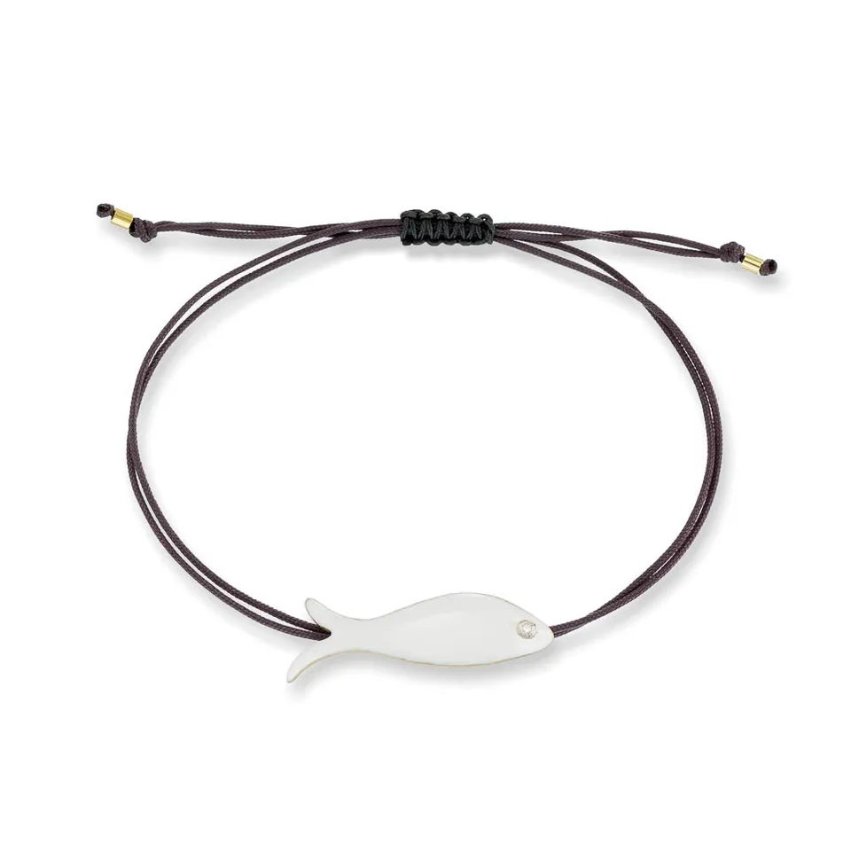 agapi-the-fish-petit-poisson-bracelet-macram-mail-blanc-pierre image 1