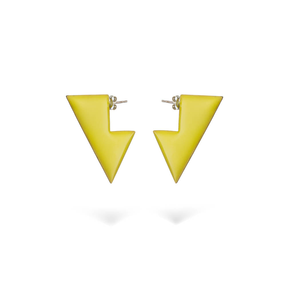 agapi-bau-jewels-itten-boucles-d-oreilles-mail-jaune-noir image 1