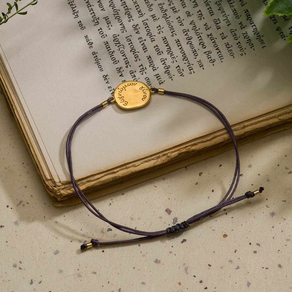 agapi-arcana-be-grateful-bracelet-macram-dor-r-glable image 4