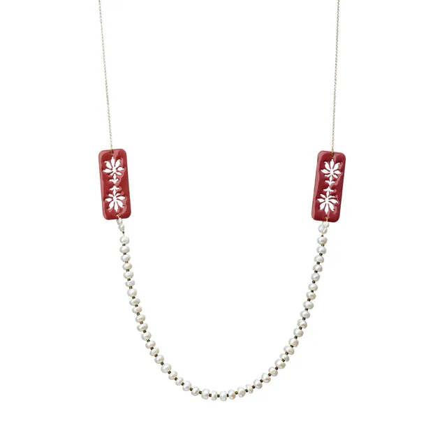 agapi-anthology-pelargonium-collier-perle-marron image 1