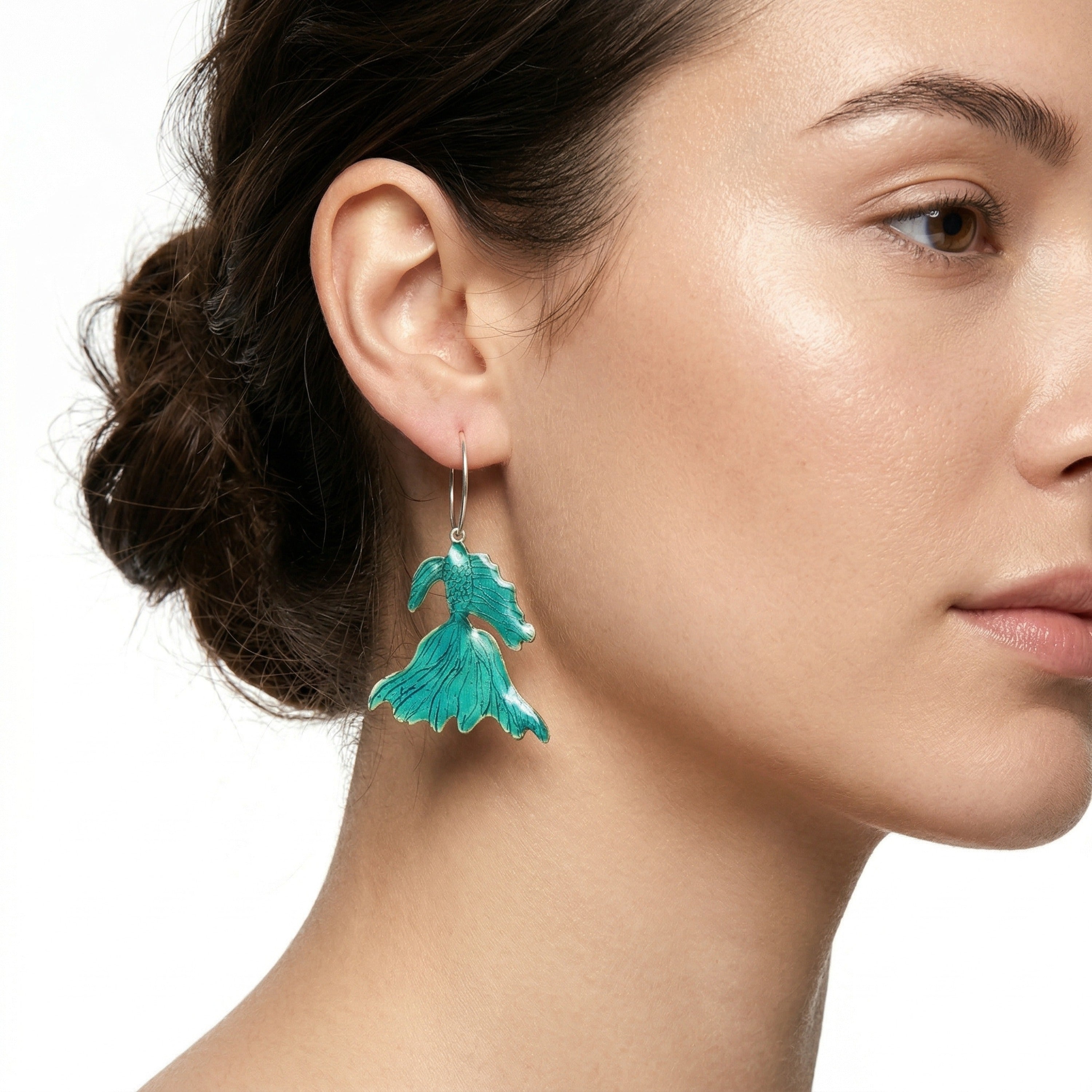 agapi-the-fish-betta-boucles-d-oreilles-mail-turquoise image 2