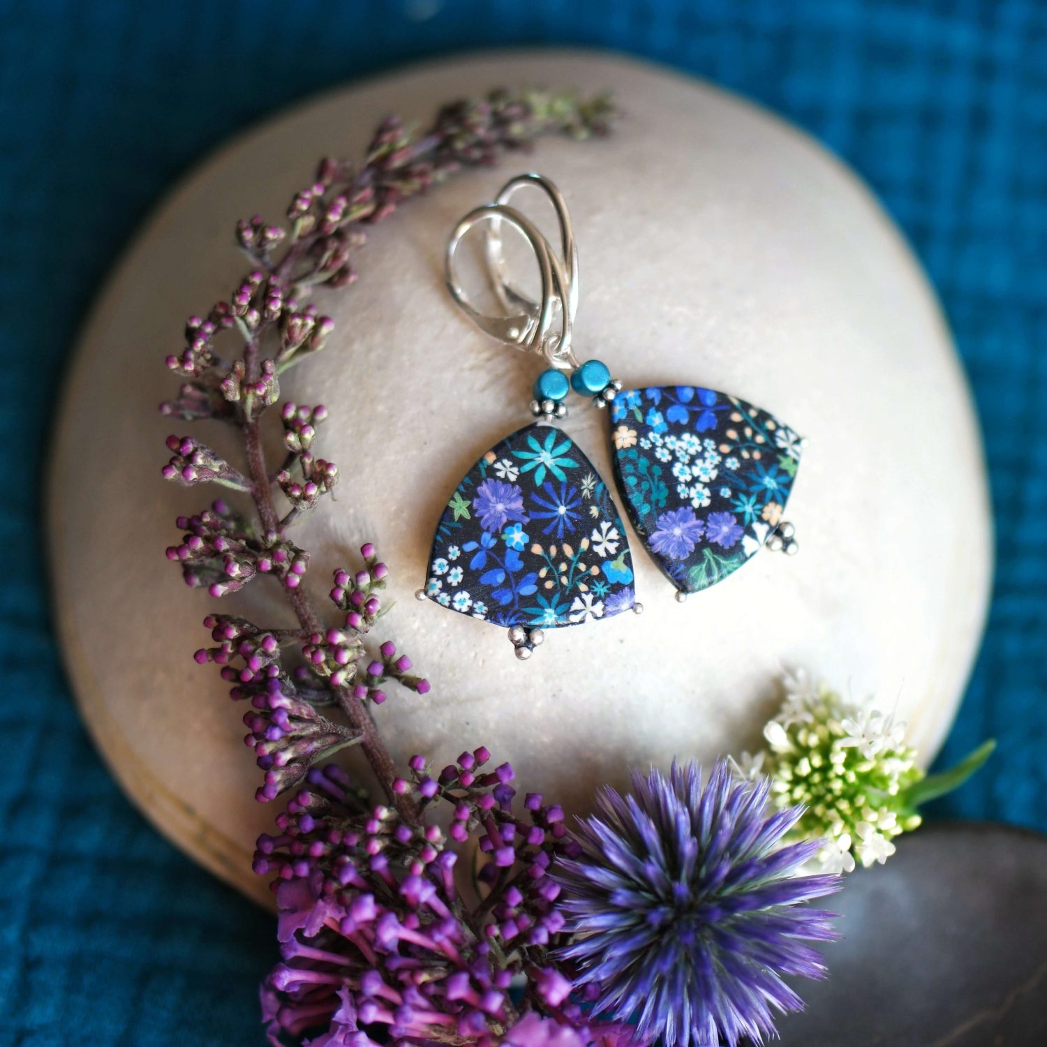 11prunes-asperule-boucles-d-oreilles-dormeuses-argent-925-violet image 1