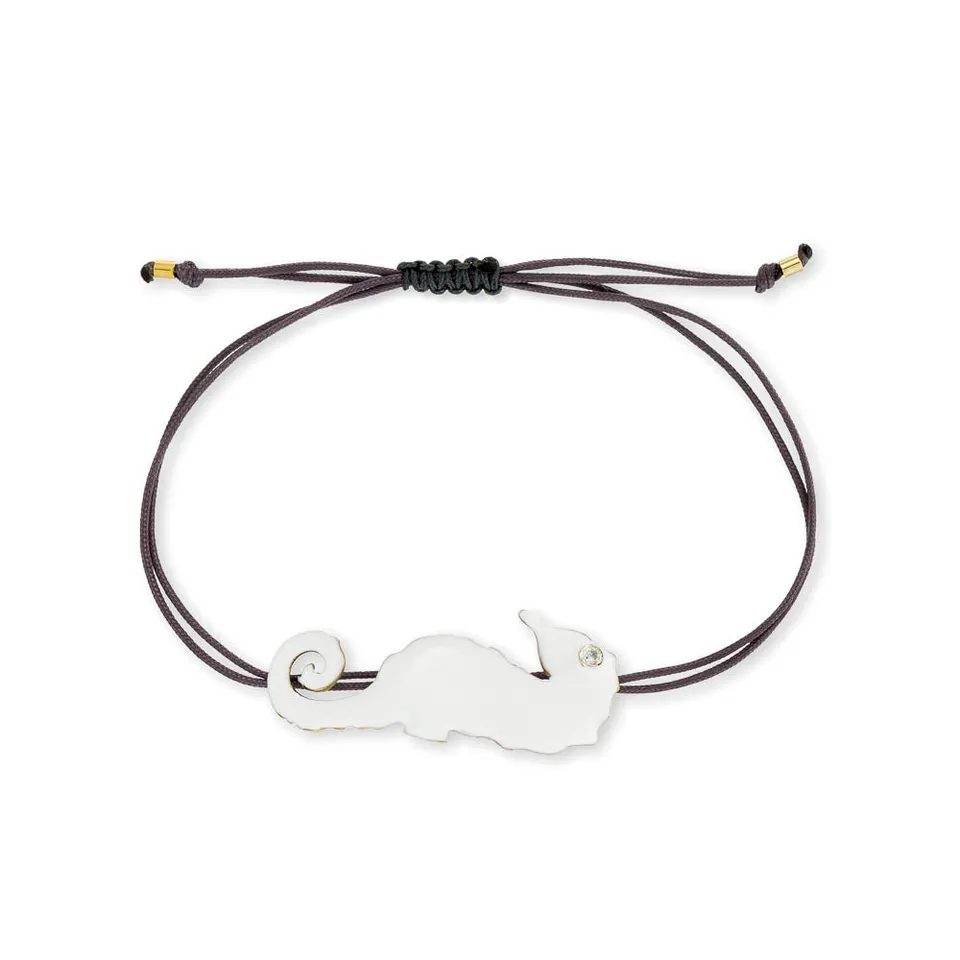 agapi-the-fish-seahorse-bracelet-macram-mail-blanc image 1
