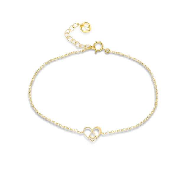 agapi-love-symbols-bracelet-sweet-love-coeur-plaqu-or image 1