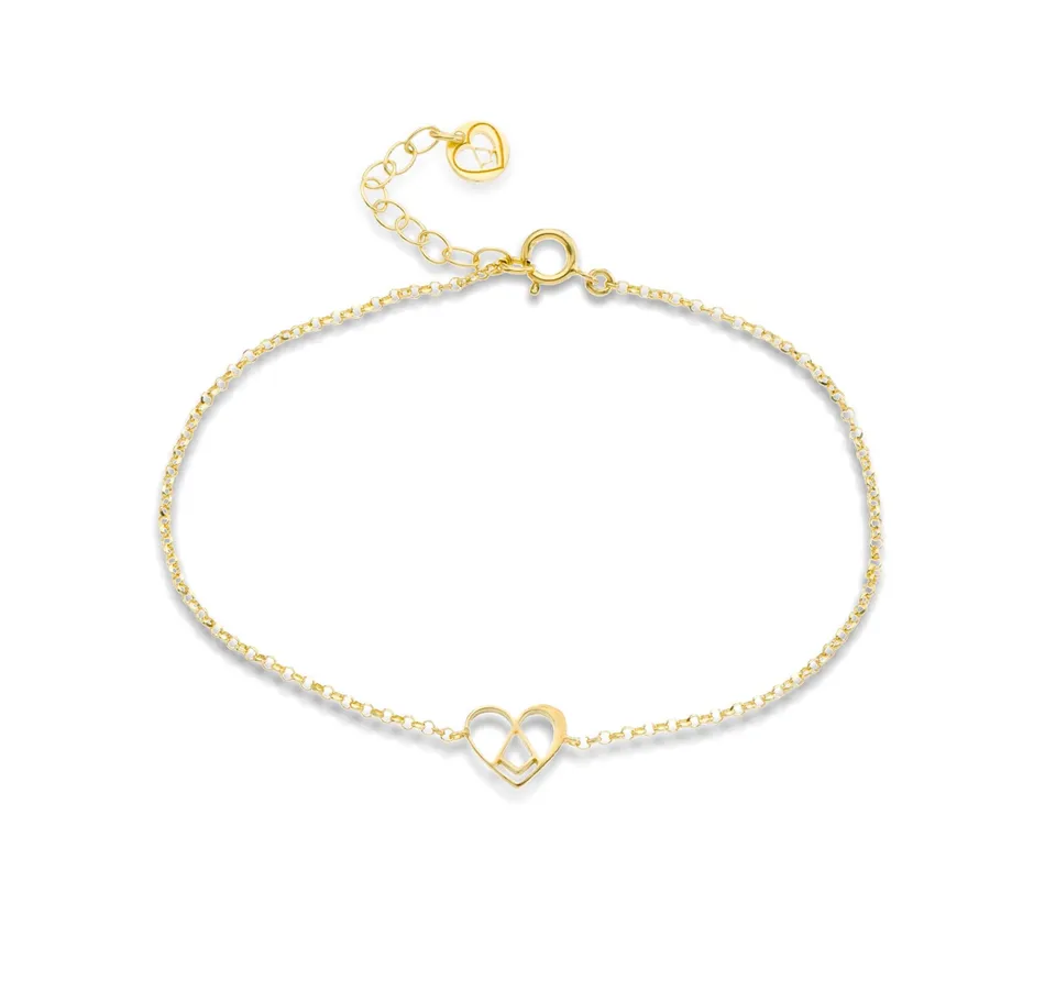 agapi-love-symbols-bracelet-sweet-love-coeur-plaqu-or image 1