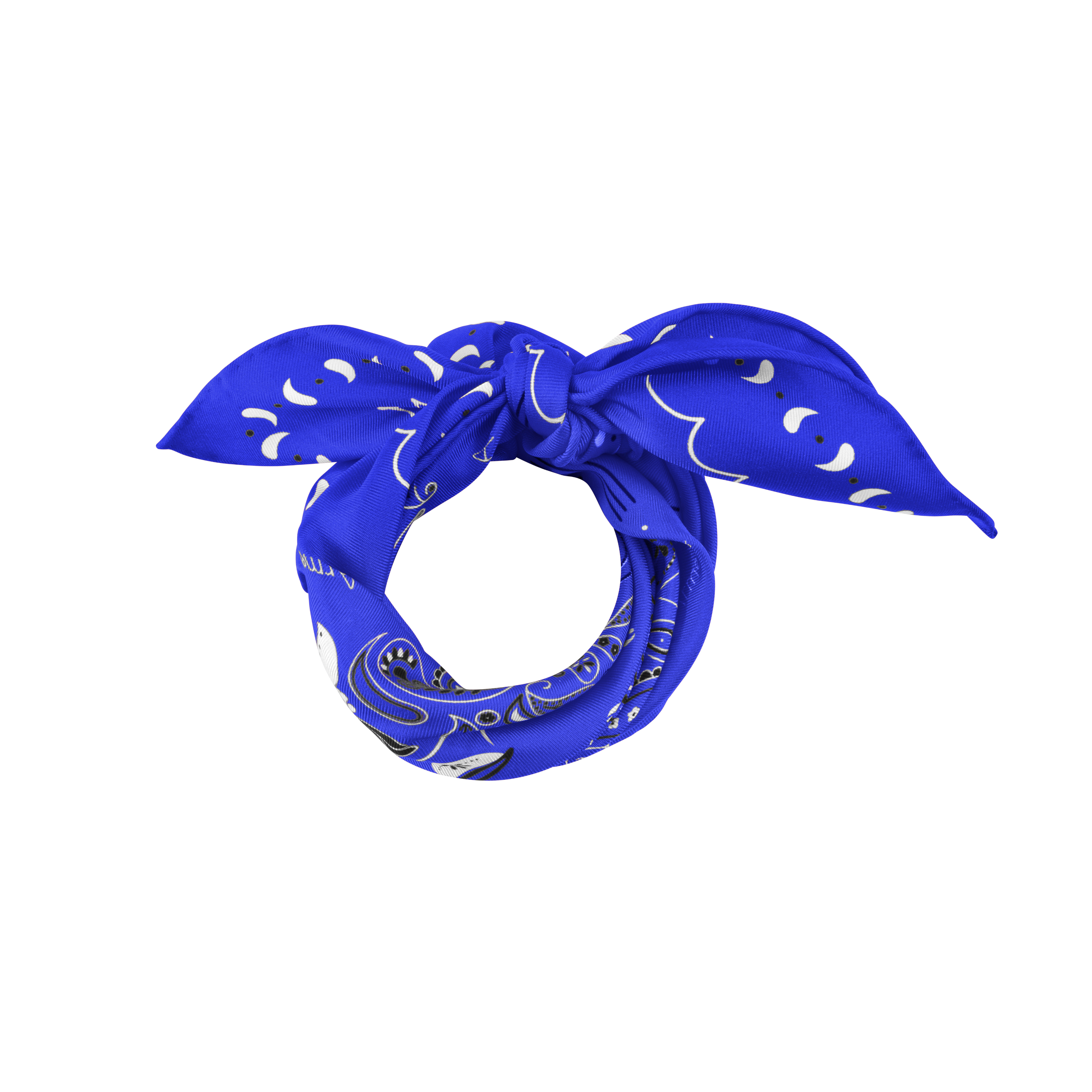 armeria-foulards-bandana-soie-bleue-motif-breton-55-cm image 2