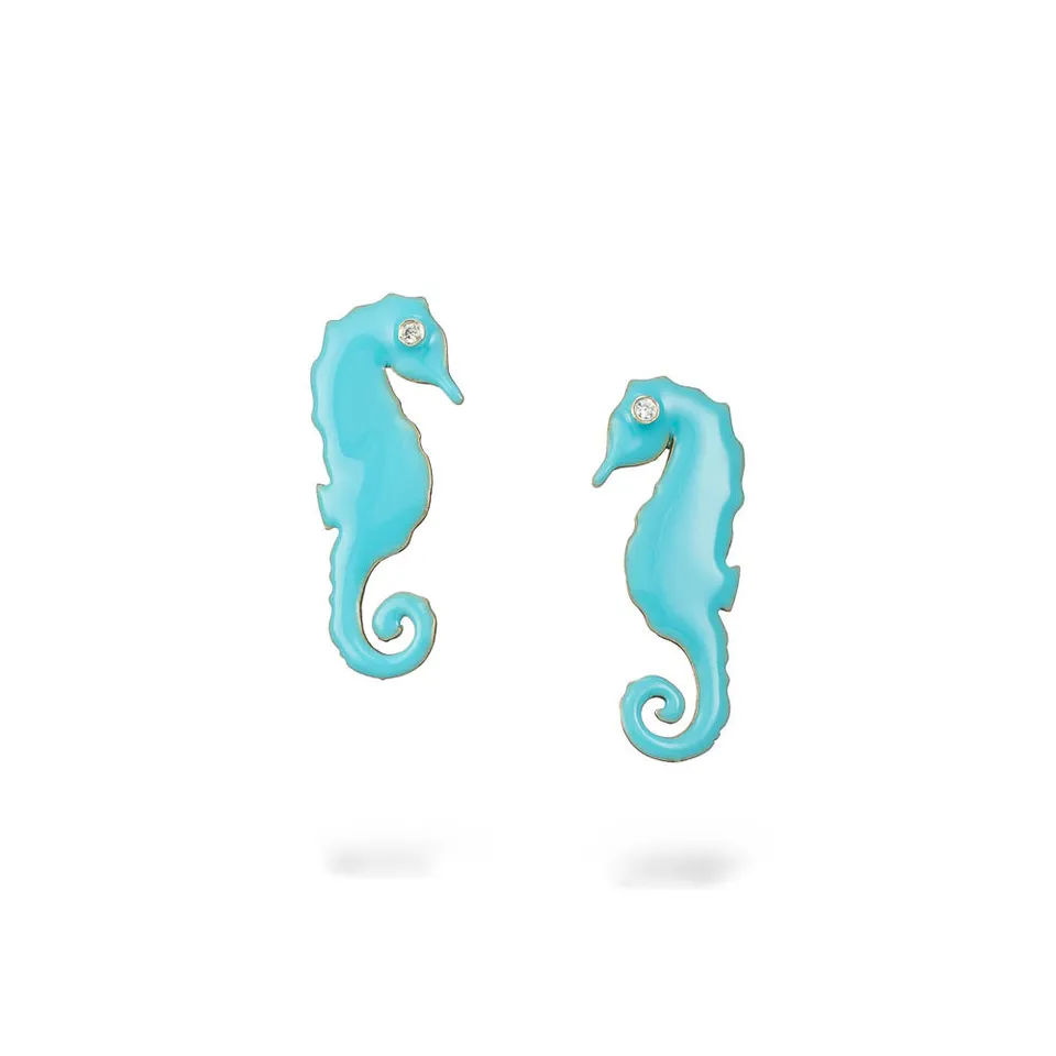 agapi-the-fish-seahorse-boucles-d-oreilles-bleu-clair-mail image 1