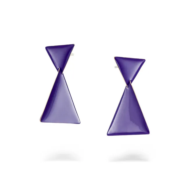 agapi-bau-jewels-semitriangle-boucles-oreilles-violettes-mail-5-cm image 1