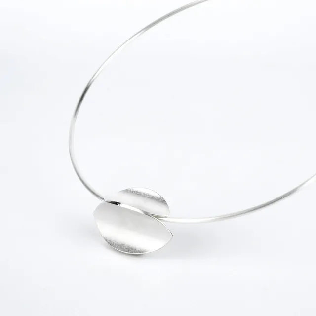 emmanuelle-hamet-dune-collier-argent-taille-m-130-mm image 1