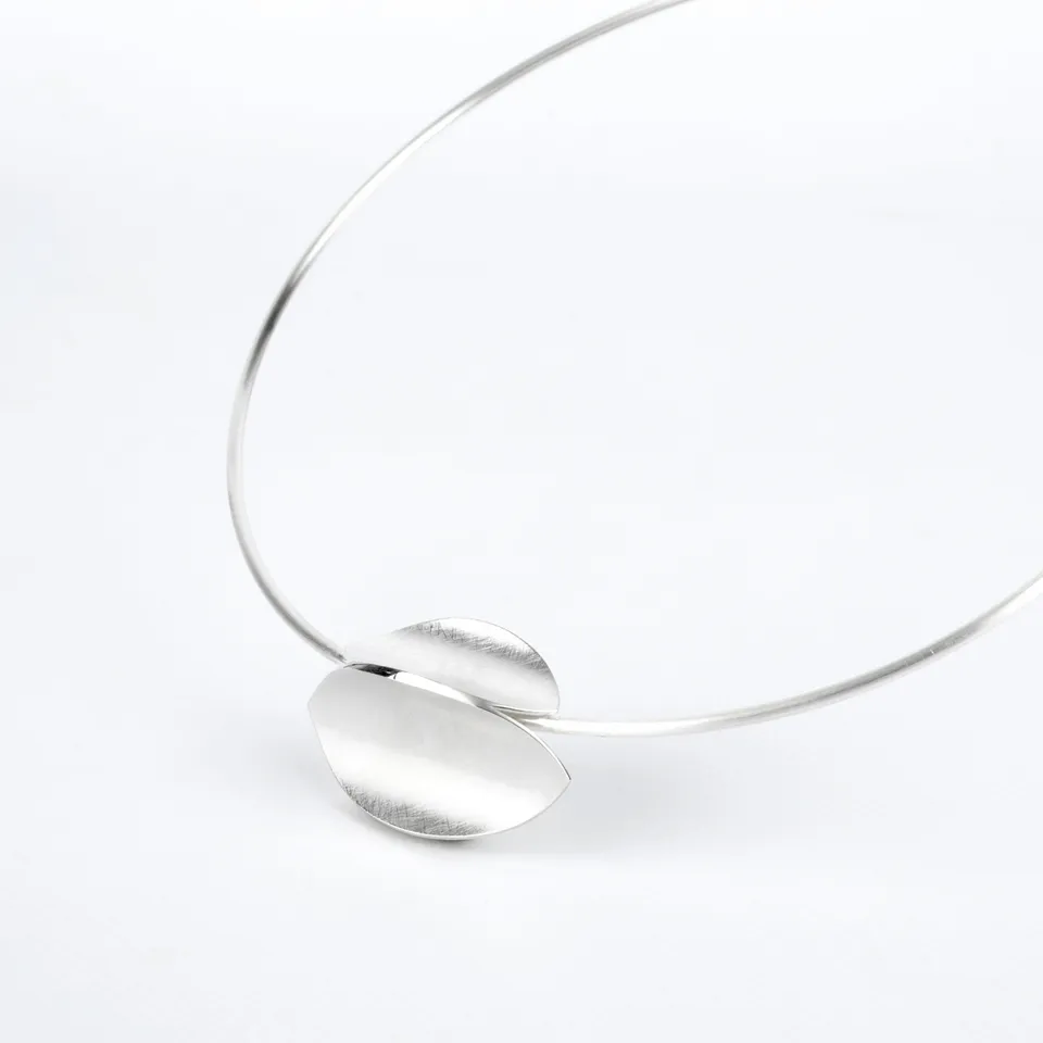 emmanuelle-hamet-dune-collier-argent-taille-m-130-mm image 1