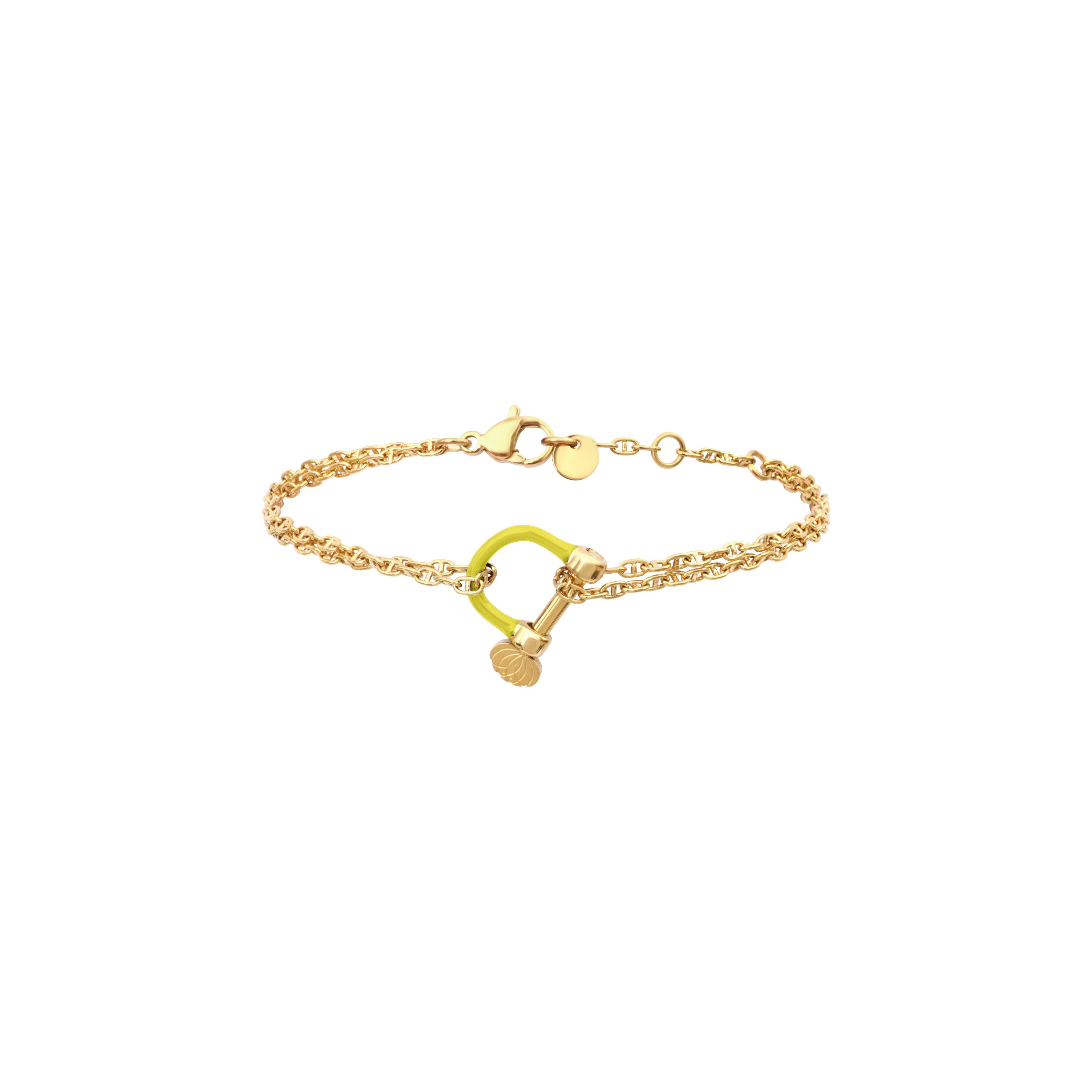 armeria-manilles-bracelet-cha-ne-marine-manille-jaune-32cm image 1