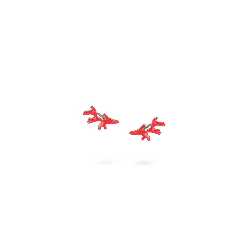 agapi-seastories-coral-boucles-d-oreilles-rouge-corail-mail image 1