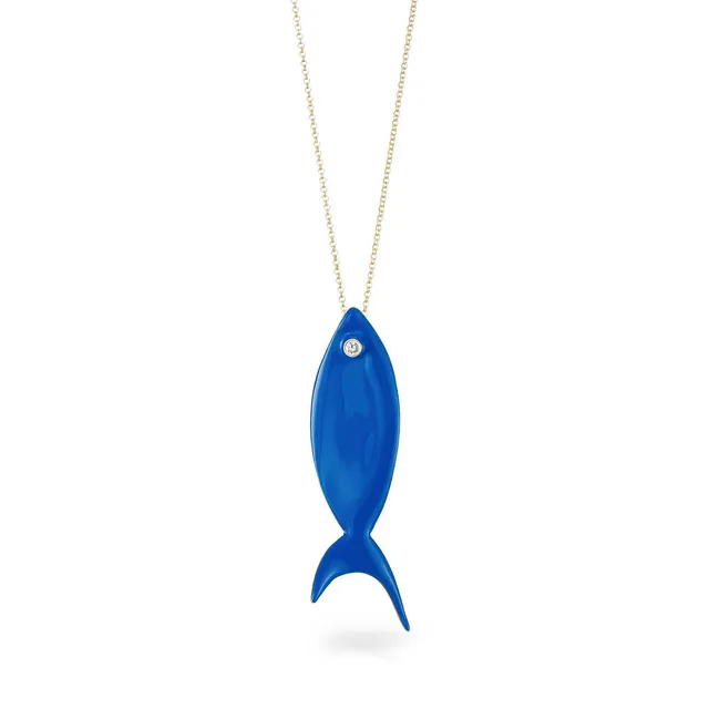 agapi-fish-collier-long-poisson-bleu-mail-60-cm-zircon image 1