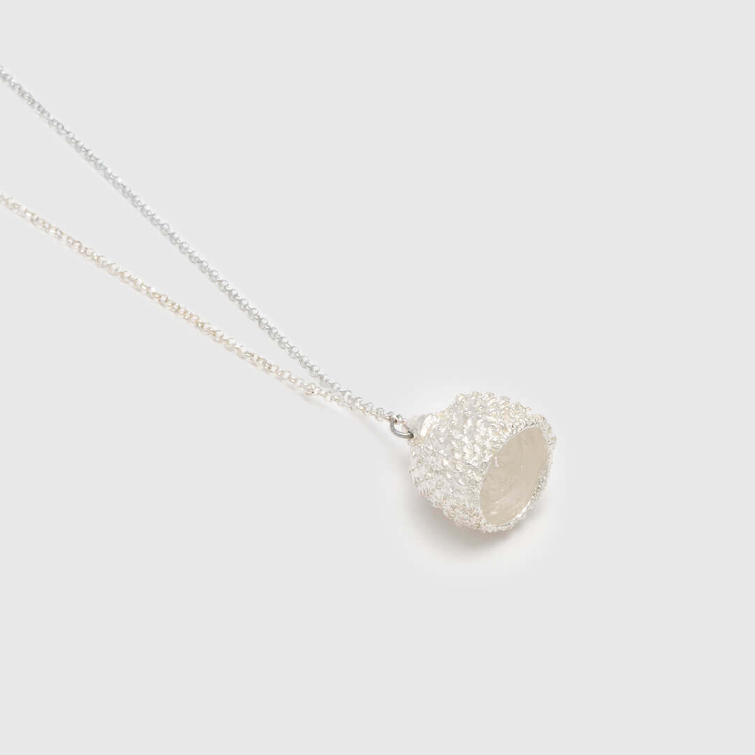 agapi-forestland-big-acorn-collier-pendentif-gland-argent-85cm image 3