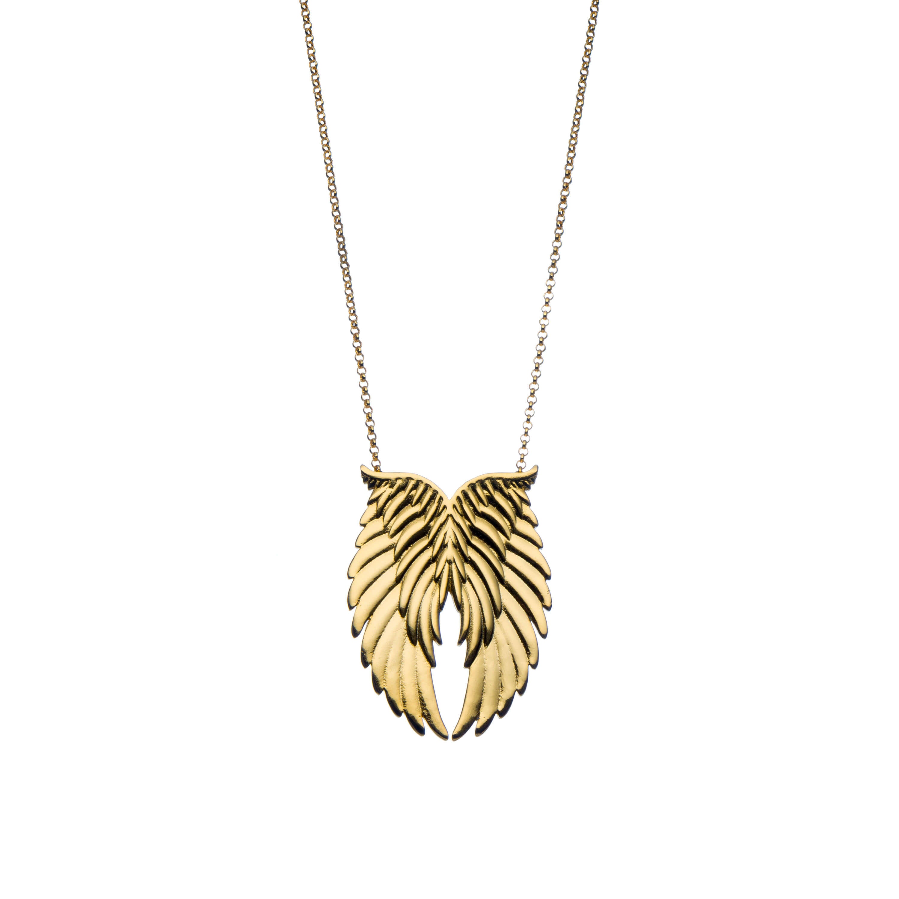 agapi-wings-collier-ailes-dor-unisexe-argent-plaqu-or image 1