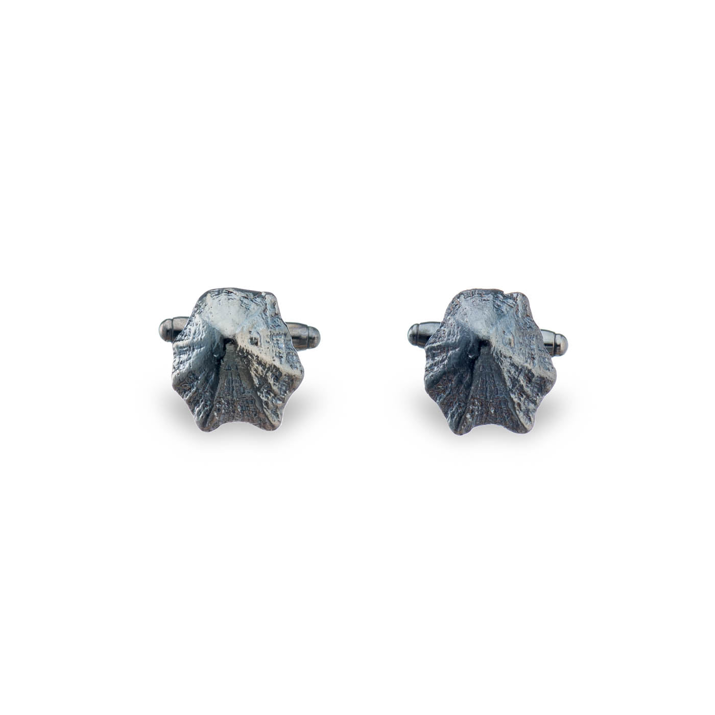 agapi-men-rock-limpet-boutons-de-manchette-rhodium-noir image 1