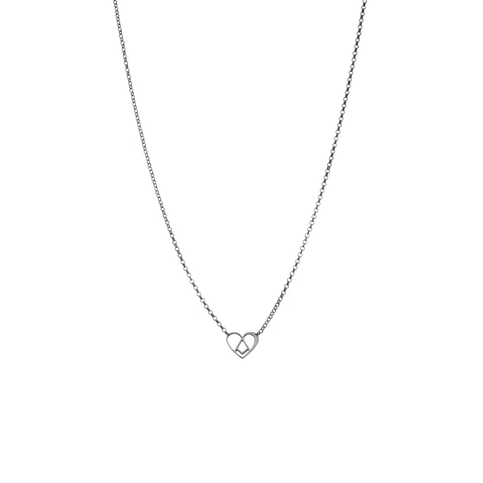 agapi-love-symbols-sweet-love-collier-coeur-argent-rhodi image 1