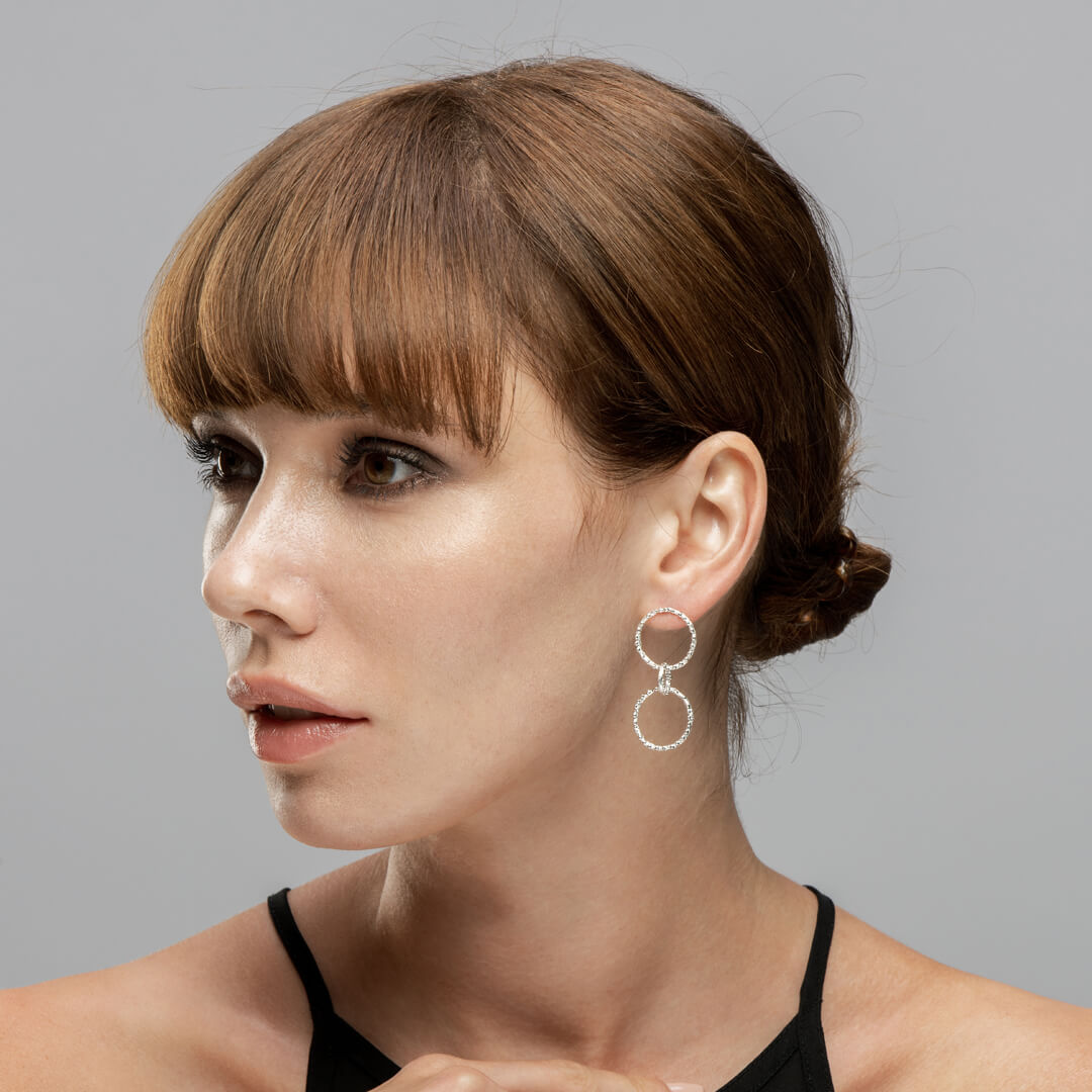 agapi-forestland-branch-boucles-longues-argent-925 image 2