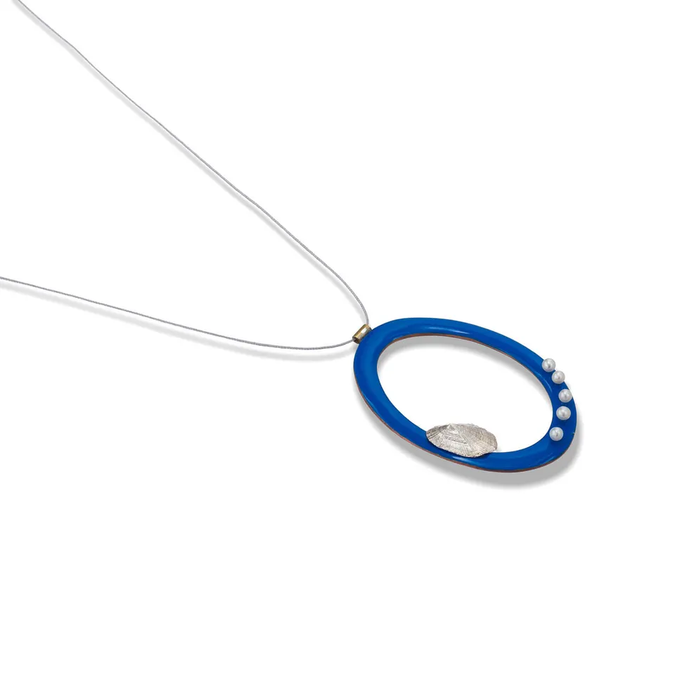 agapi-ids-collection-water-secret-collier-cordon-bleu-mail-argent-925 image 1