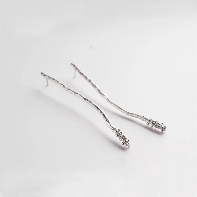 agapi-forestland-curved-branches-boucles-argent-925 image 1