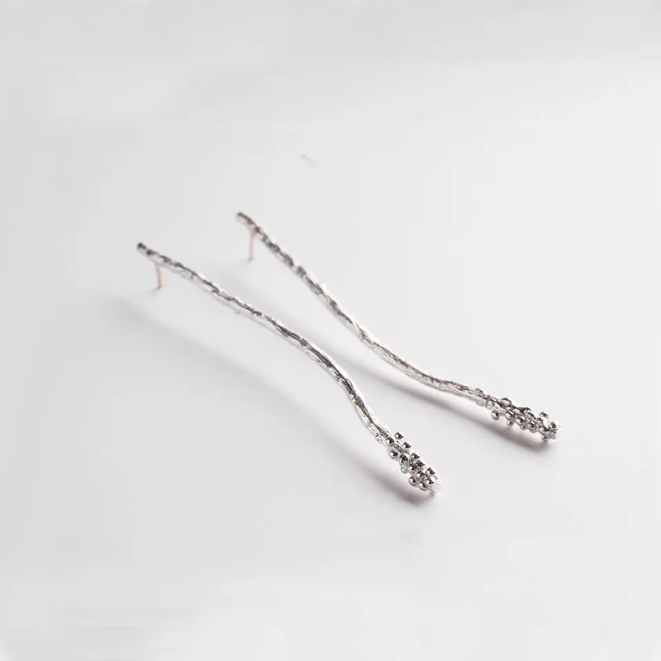 agapi-forestland-curved-branches-boucles-argent-925 image 1