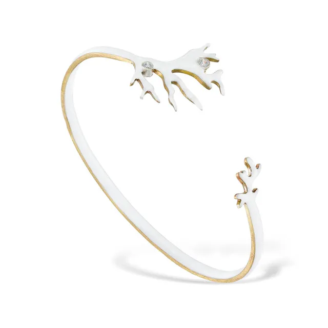 agapi-seastories-coral-breeze-bracelet-blanc-mail-corail image 1
