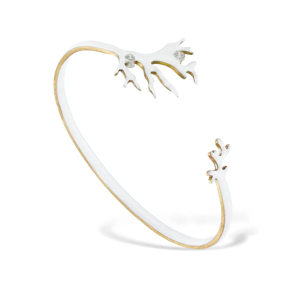 agapi-seastories-coral-breeze-bracelet-blanc-mail-corail image 1