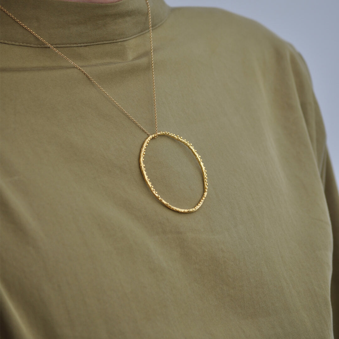 agapi-large-twig-collier-branche-plaqu-or-41-5-cm image 4