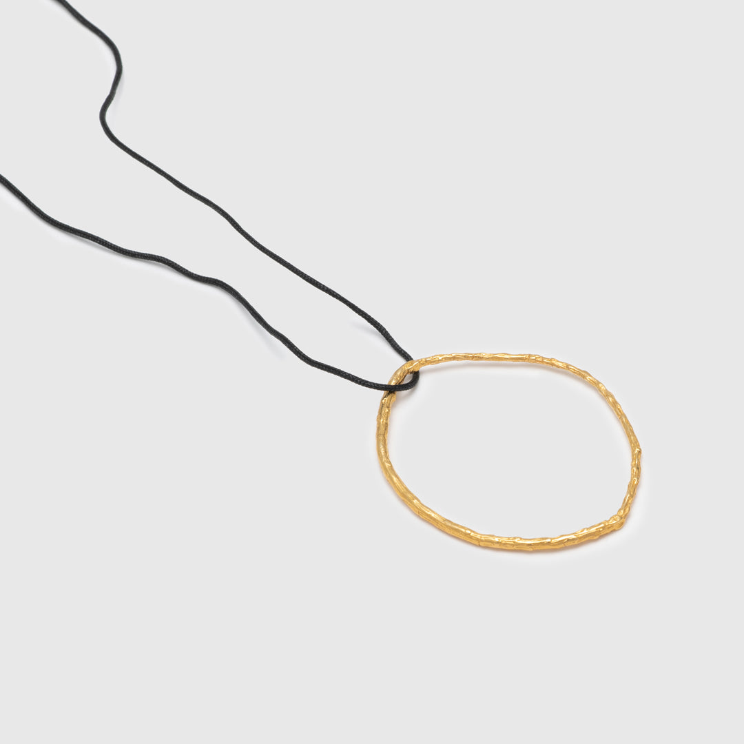 agapi-forestland-branch-hoop-collier-branche-plaqu-or-r-glable image 1