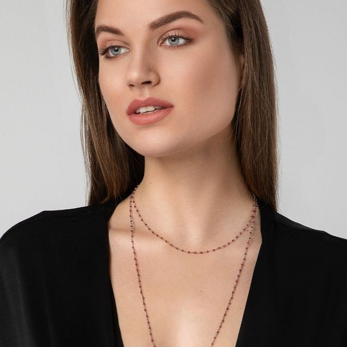 agapi-s-line-rene-collier-rosario-argent-925-bordeaux-40-cm image 1