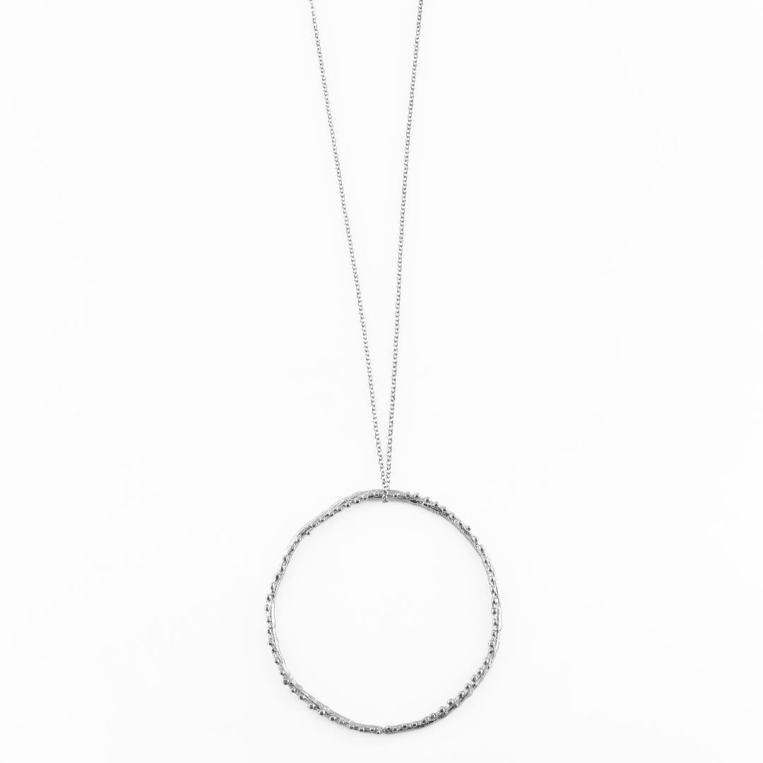 agapi-forestland-large-twig-hoop-collier-argent-925 image 3
