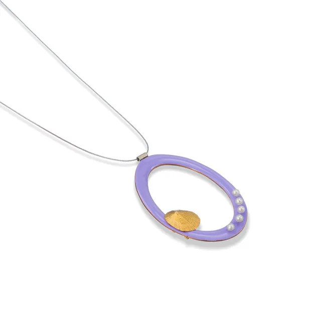agapi-jewellery-water-secret-collier-cordon-lilas-perles-plaqu-or image 1