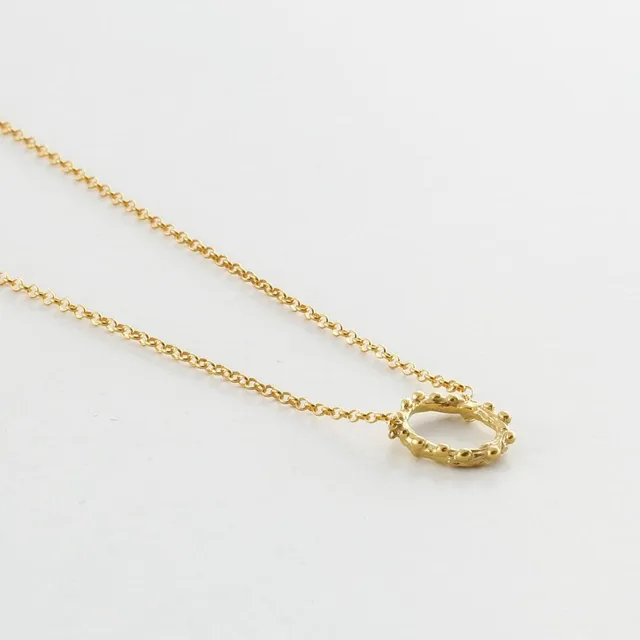 agapi-forestland-tiny-twig-collier-branche-plaqu-or image 1