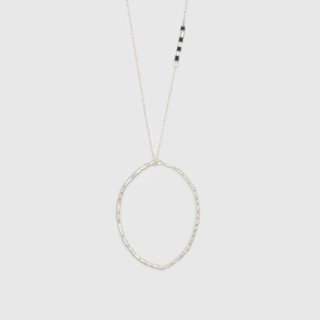 agapi-forestland-branch-hoop-collier-argent-90-cm-brillant image 6