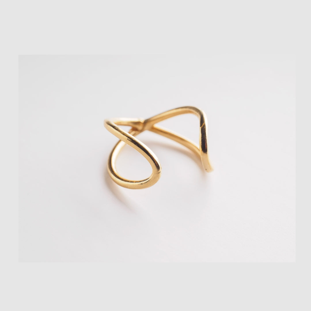 agapi-love-journey-bague-ajustable-argent-925-plaqu-or image 2