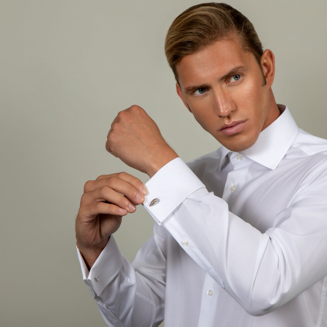 agapi-men-wild-seashell-boutons-de-manchette-argent-925 image 4