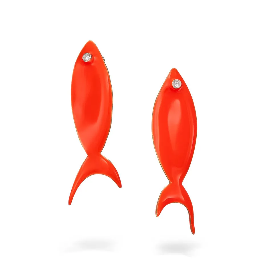 agapi-the-fish-boucles-d-oreilles-poisson-orange-fluo image 1