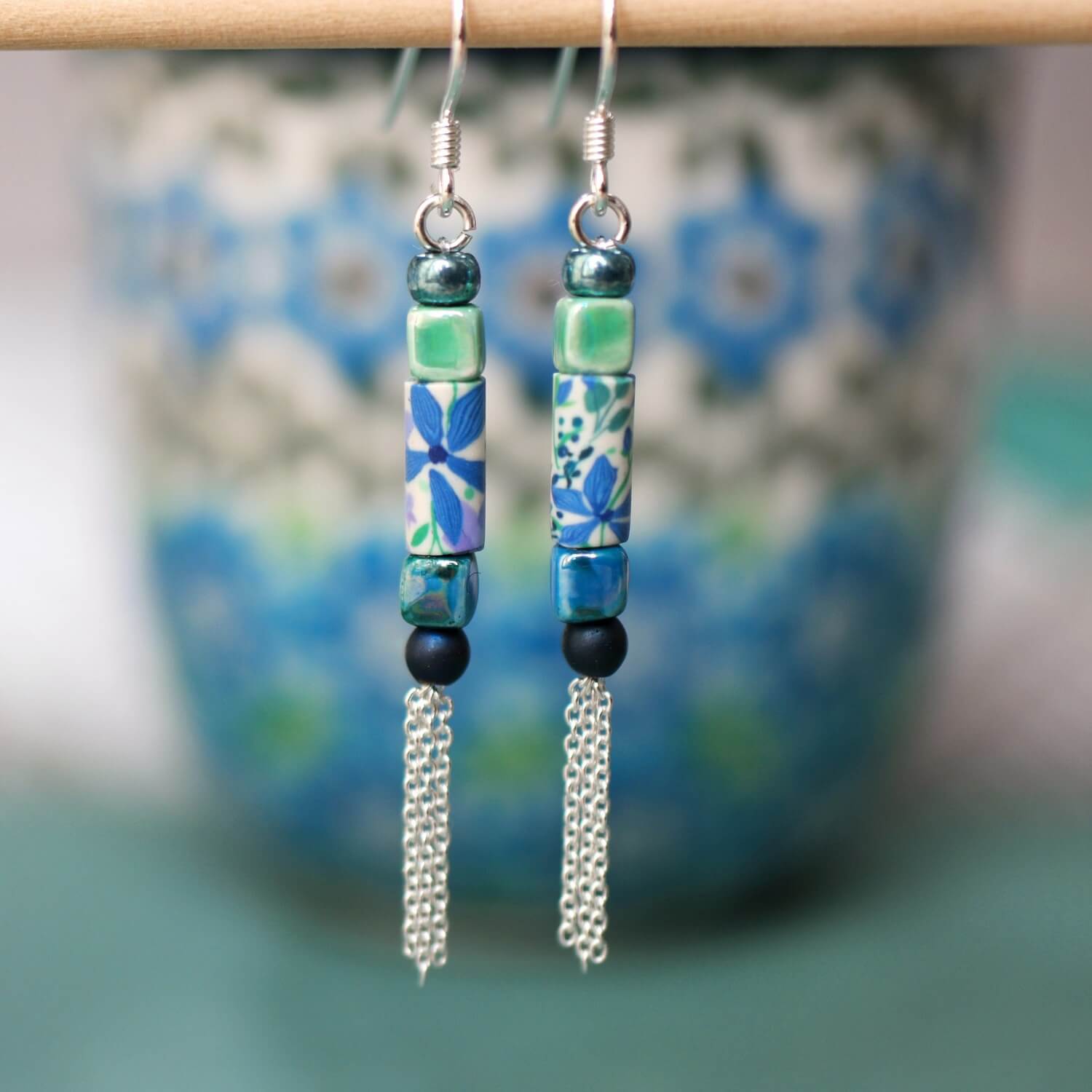 11prunes-phac-lie-boucles-pendantes-bleu-vert-argent-925-6-cm image 3