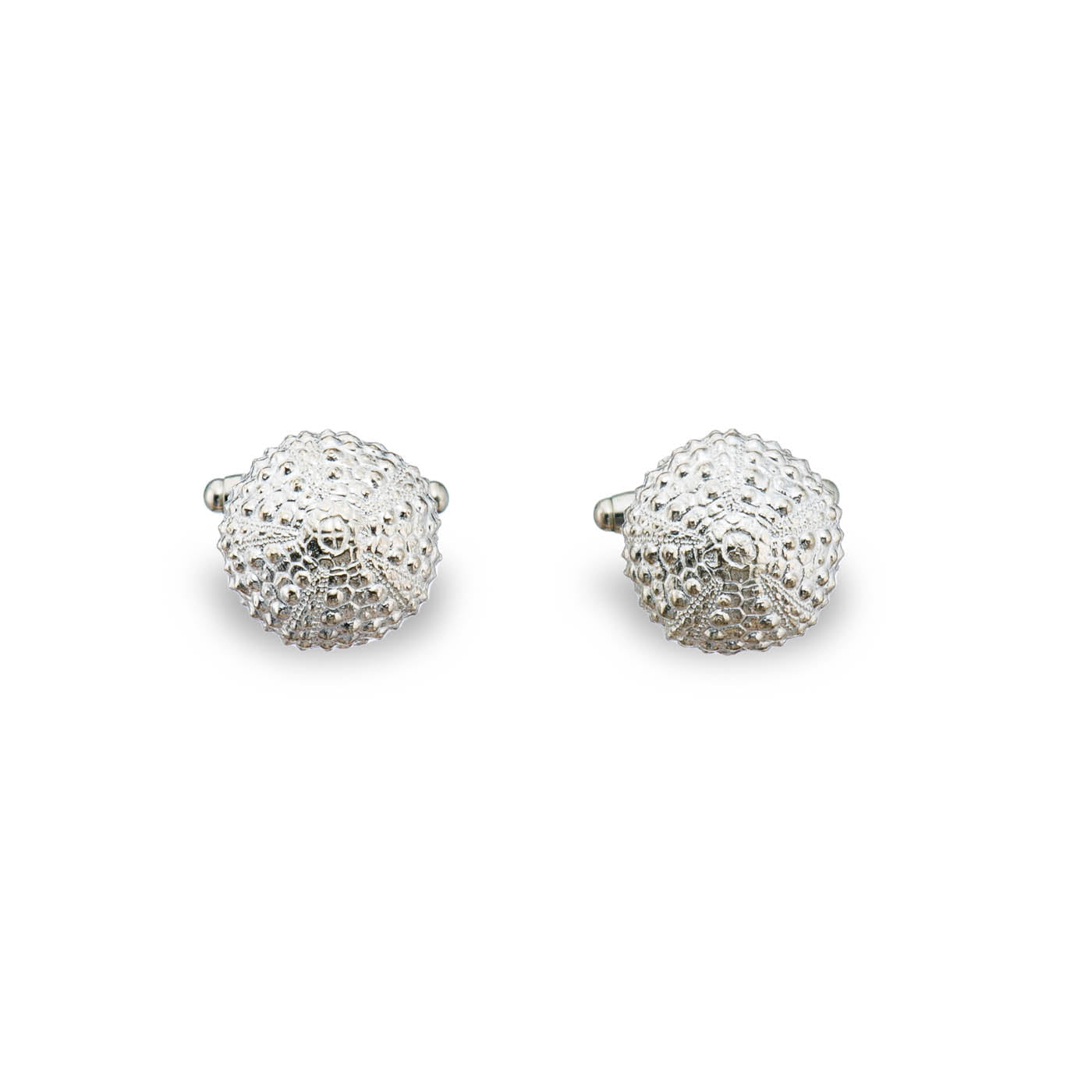 agapi-men-boutons-de-manchette-urchin-oursin-argent-925 image 1