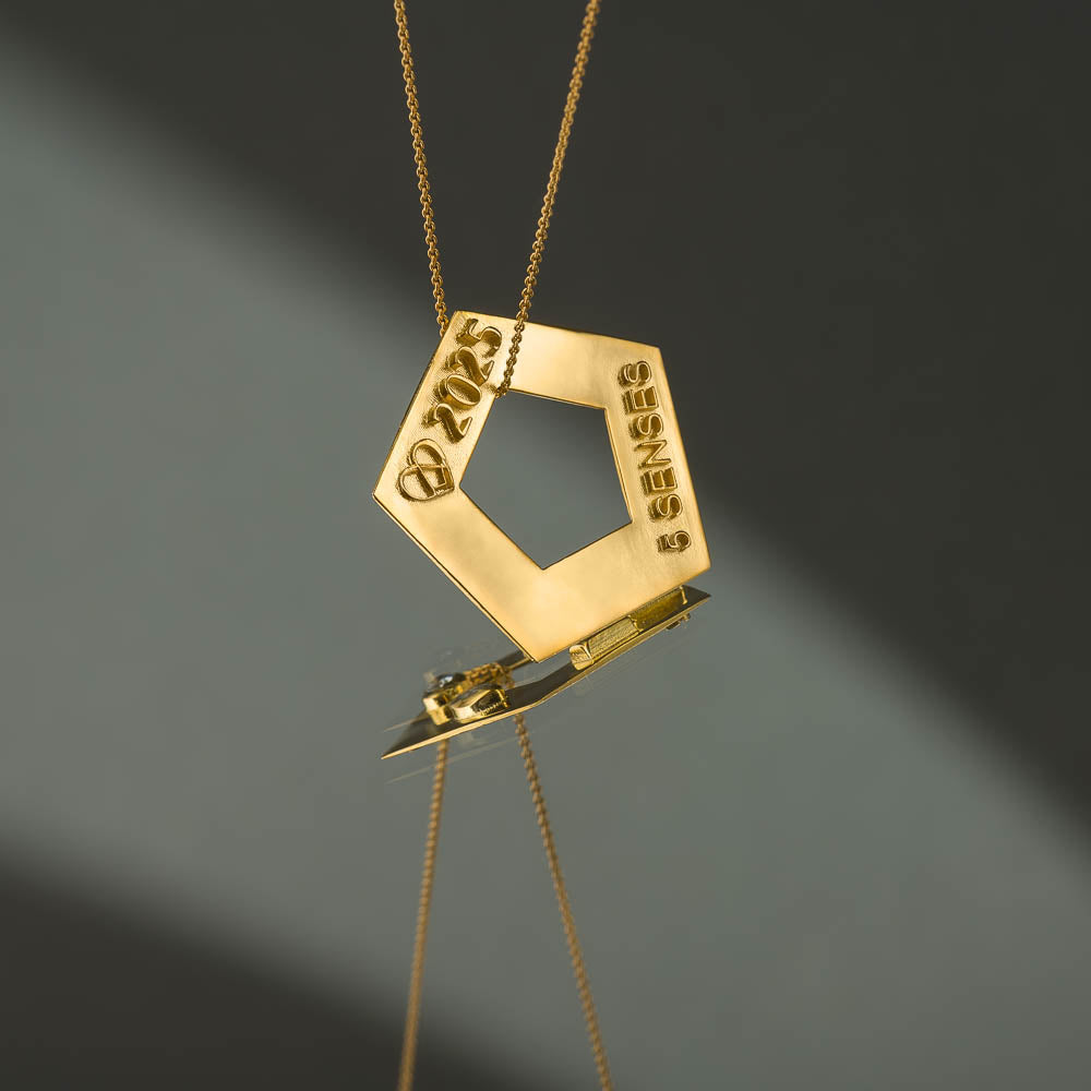 agapi-arcana-5-elements-collier-plaqu-or-5-pierres image 4