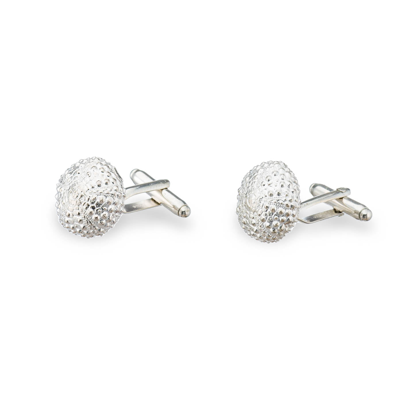 agapi-men-boutons-de-manchette-urchin-oursin-argent-925 image 3