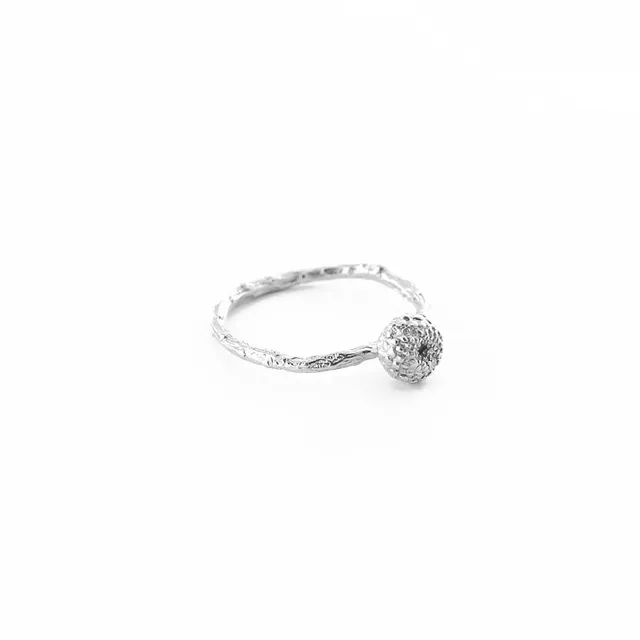agapi-forestland-bague-graine-ronde-argent-taille-54 image 1