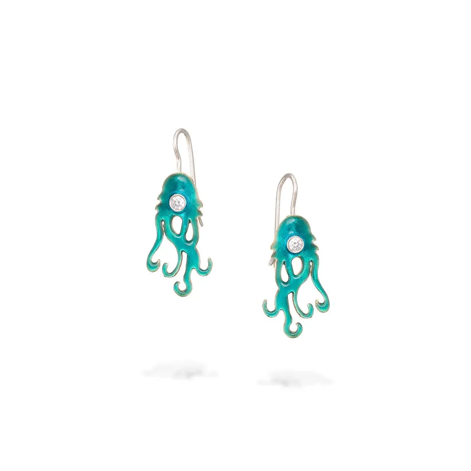 agapi-fish-jellyfish-boucles-mail-turquoise-pierres image 1