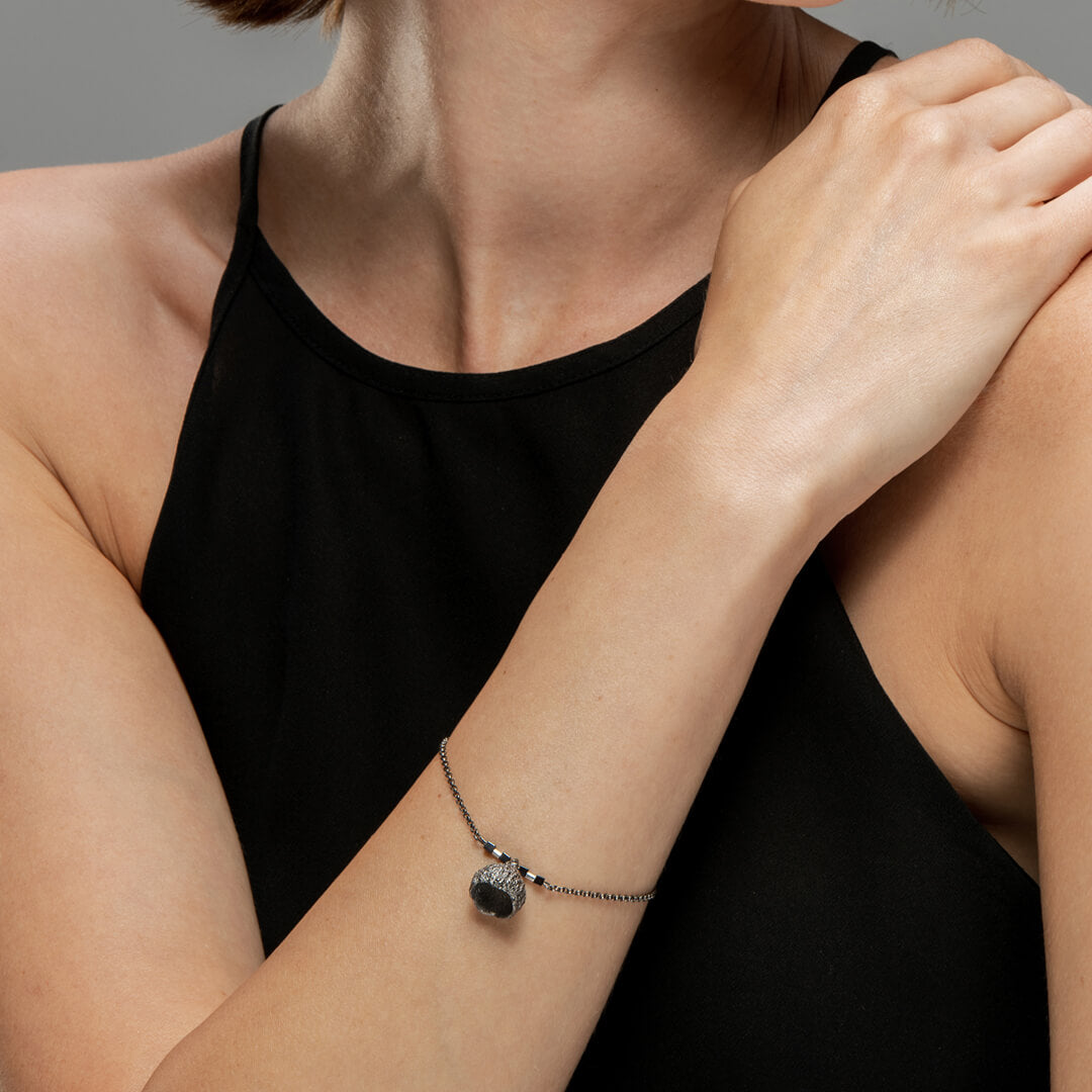 agapi-forestland-simple-bracelet-gland-rhodium image 2