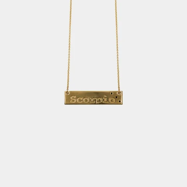 agapi-ids-zodiac-scorpio-collier-zodiaque-dor-scorpion image 1