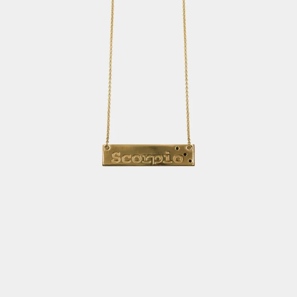 agapi-ids-zodiac-scorpio-collier-zodiaque-dor-scorpion image 1