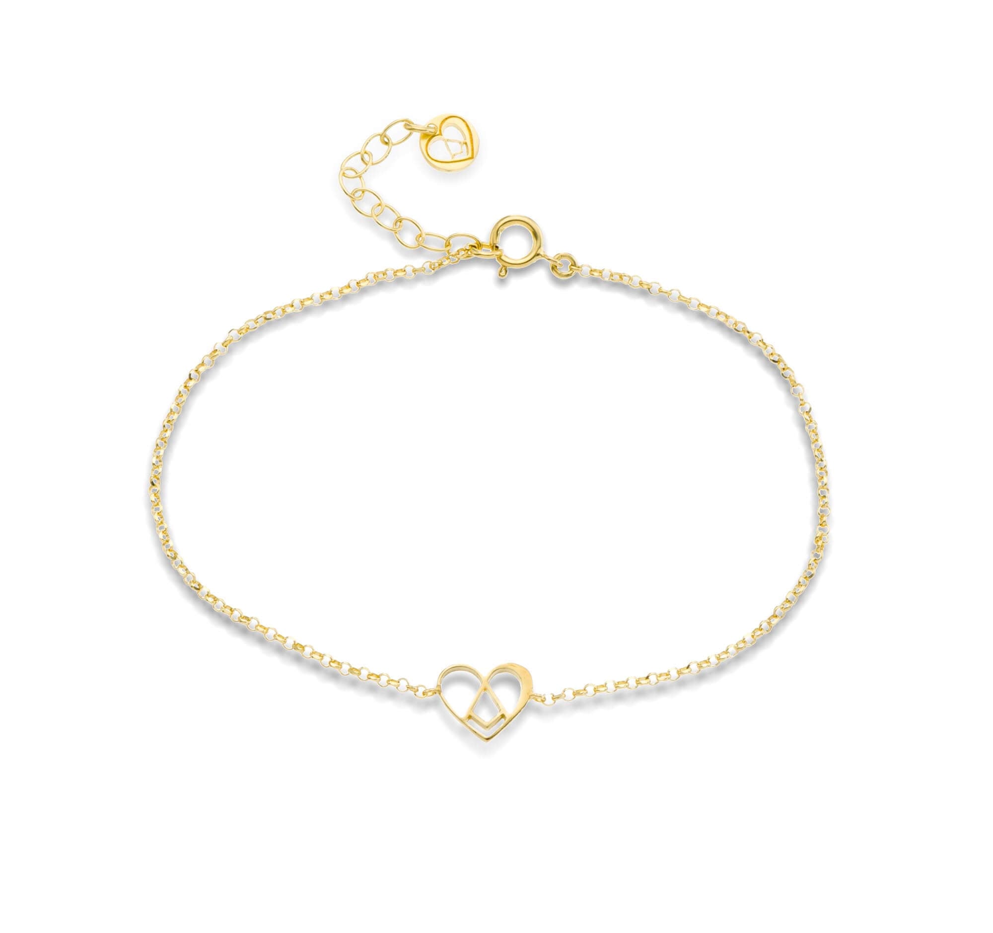 agapi-love-symbols-bracelet-sweet-love-coeur-plaqu-or image 1